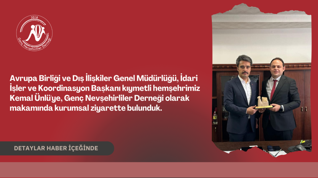 İdari İşler ve Koordinasyon Başkanı kıymetli hemşehrimiz Kemal Ünlü ye Ziyaretimiz