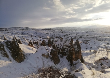 Kapadokyadan Kar Manzaraları