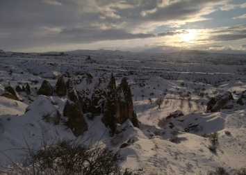 Kapadokyadan Kar Manzaraları