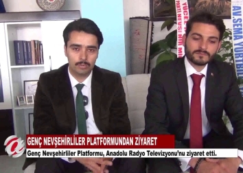 Genç Nevşehirliler Derneği Anadolu Radyo Televizyonunu Ziyaret Etti.