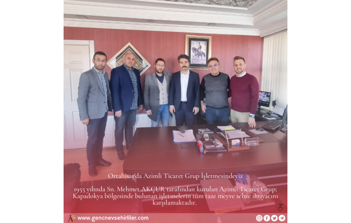 Ortahisar'da Azimli Ticaret Grup İşletmesindeyiz